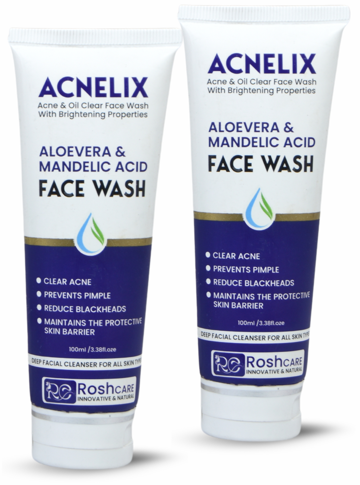 acnelix face wash-2pack Roshcare Acnelix Face Wash – Clear Skin, Confident You - Image 2